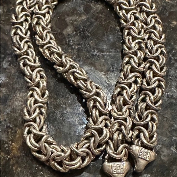 Milor Italy Vintage
Byzantine 17" Sterling Silver Necklace 34 Grams - Picture 2 of 10